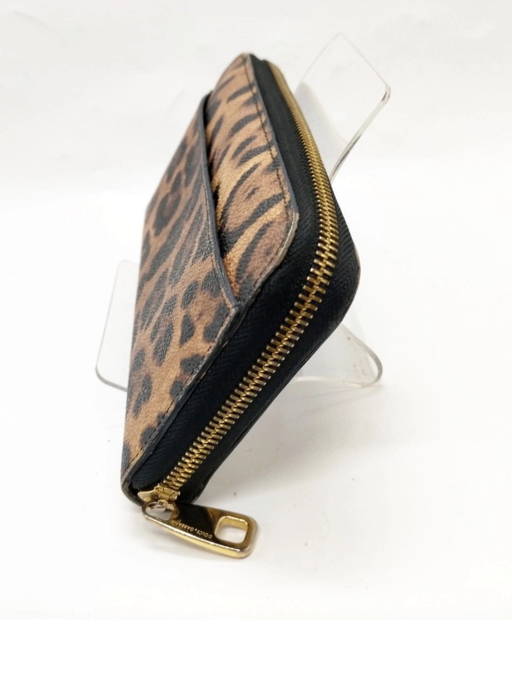 Dolce & Gabbana vintage Leopard Print Zip around long Wallet authentic - Picture 5 of 13